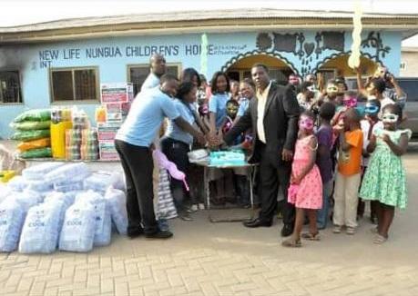 Donation to Nungua orphans