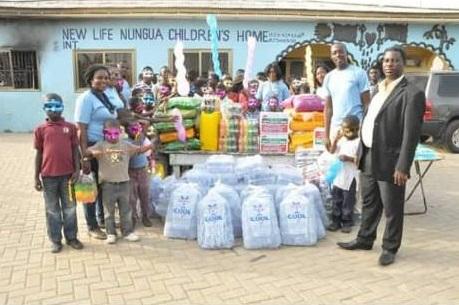 Donation to Nungua orphans